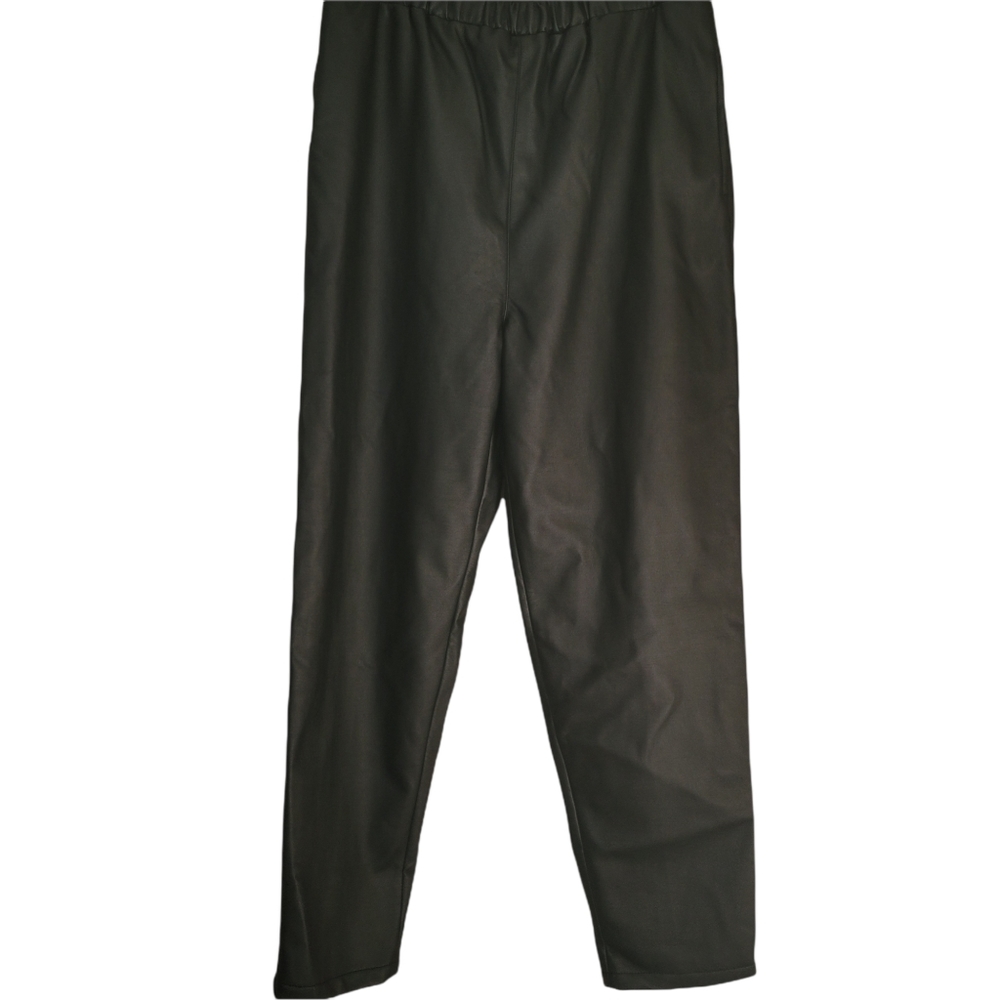 Fully Lined Large Atlantic Beach Faux Leather Pants